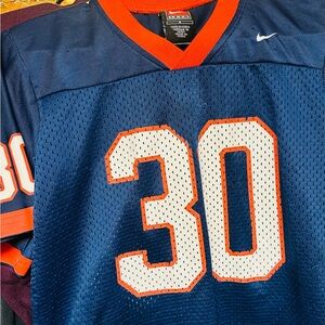 Nike Blue and Orange Sports Jersey